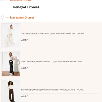 Trendyol Express İade Edilen Ürün Bedelinin Yapılmaması