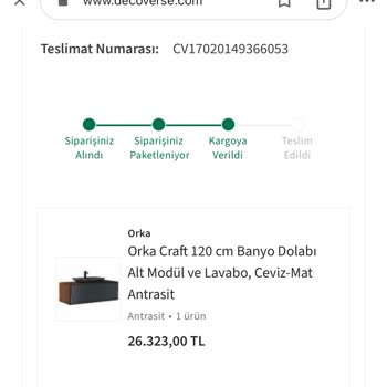 Www.decoverse.com Ürün Şikayeti