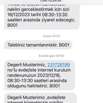 Türk Telekom İnternet Kurulumu Randevusu