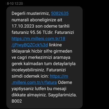 Millenicom Haksız Cayma Bedeli İsteniyor Ve Nakil Gerçekleşmiyor