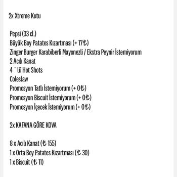 KFC Eksik Ürün Getirdi Parasını İade Etmedi, Ürünleri Getirmiyor