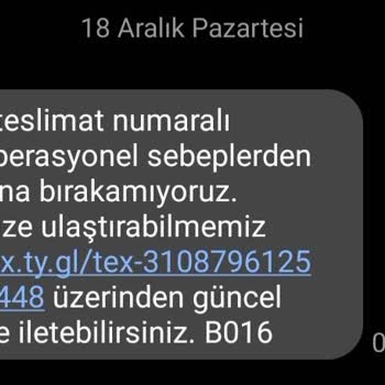 Trendyol Siparişimi Getirmeyip İade Etti