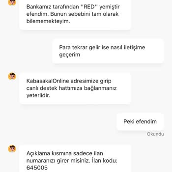 Kabasakalonline.com Hesap Satışı Para Gelmedi