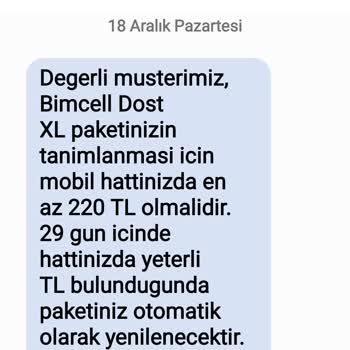 Bimcell 28 Günde Kullanım Paketimi Bitirdi!