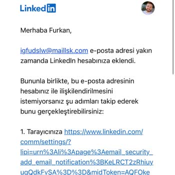 Linkedin Hesabımın İzinsiz Çalınması