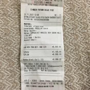 BİM Ankastre Fırınının Yanlış Ürün Olarak Teslim Edilmesi