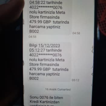 QNB Finansbank Bilgim Dışında Kredi Kartımla Harcama Yapılmıştır