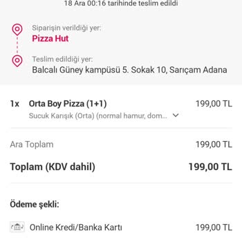 Yemeksepeti Para İademi Yapmıyor