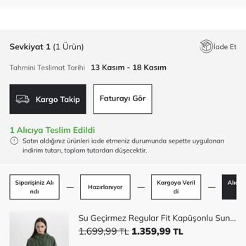 DeFacto 30 Gün İade