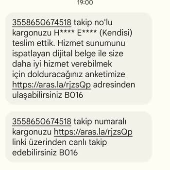 Aras Kargo Kargom Teslim Edilmedi Ve İletişim Sorunu