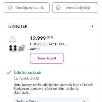 Pazarama Ve MaxiPuan İadesi
