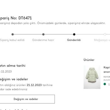Mango Sipariş Teslim Edilmemesi