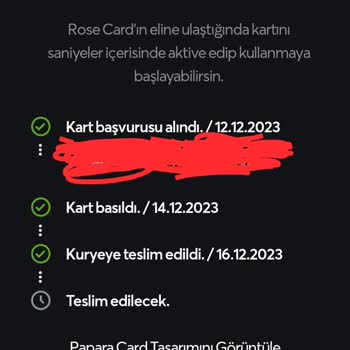 Papara Kartı İstedim Şubeye Gitmiş Ama Şubeye Gittim Ama Kart Gelmemiş