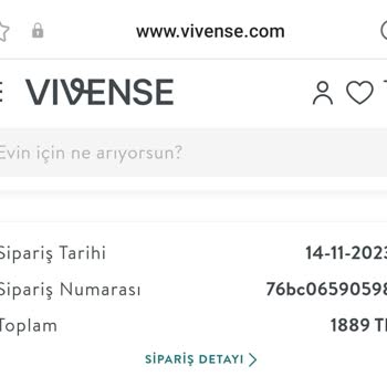 Vivense Siparişin Hazırlanmaması Ve Teslim Edilmemesi