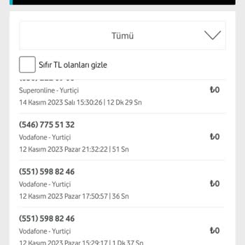 Vodafone Kullanmadığım Halde Yurt Dışı Kullanım Bedeli Faturası
