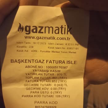 Gazmatik Yunus Market Gaz Matic Sorunu