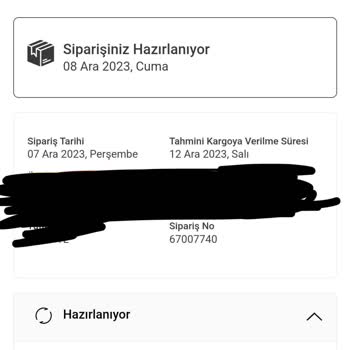 Karaca Home Geç Kalan Sipariş!