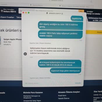 Amazon Yatırılması Gereken Hediye Kuponu Yatmadı