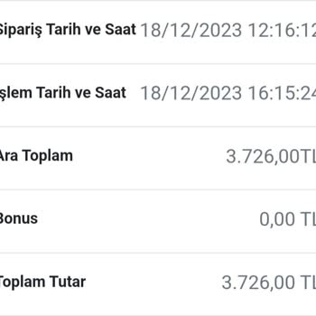 EasyCep Ürünüme Verilen Fiyat
