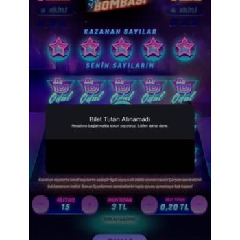 Milli Piyango Sitesinde Bonus Kullandırmıyor