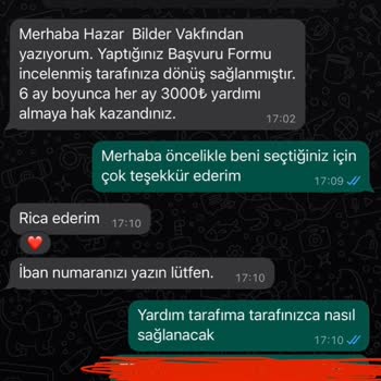 Finans Kuruluşları Adıyla Dolandırıcılık Bilder Vakfı (Burs Başvurusu) Tuhaf Taleplerle Karşılaştım