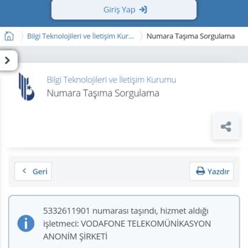 Vodafone Sorumsuz Dönüş Yaptığınız K