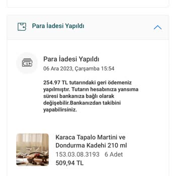 Karaca Züccaciye Karaca Para İadesi