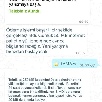 BİP Hattıma Paket Yüklenmedi