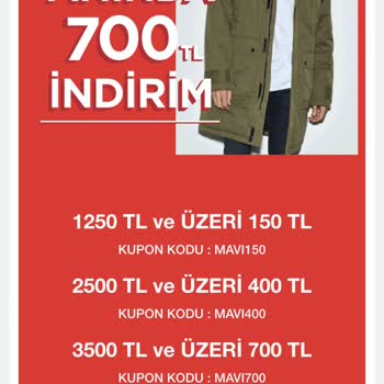Mavi İndirim Kuponu Yanlış Bilgi