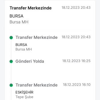 Trendyol Express Ürünün Alakasız Şehirlere Gitmesi