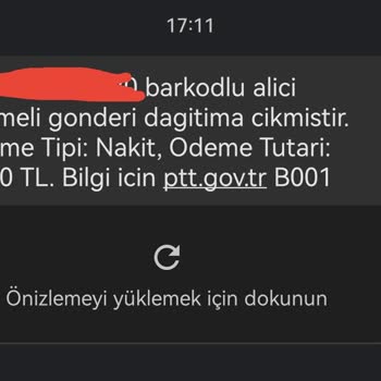 PTT Kargo PTT'nin Gerçek Dışı Mesajlarla Müşteriyle Dalga Geçmesi