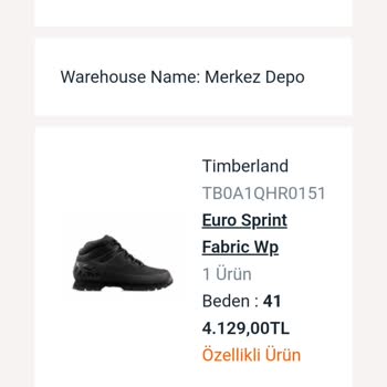 Timberland Pahalı Ama Kalitesiz Bot