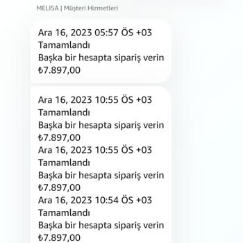 İyzico/amazon.com.tr Tarafından Para İadesi İstiyorum