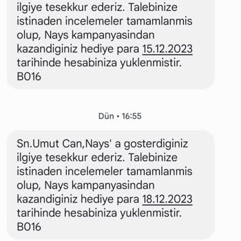 Nays Hediye Paraların Hesaba Tanımlanmaması