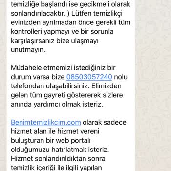 Benimtemizlikcim.com Temizlikçinin Temizlikçi Olmaması