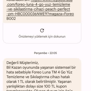 Hepsiburada Bil KAZAN'daki Hediye Vermedi