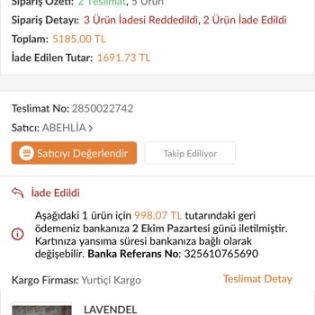 Trendyol Paramı İade Etmedi