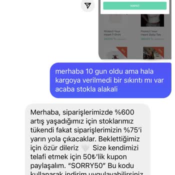 Lethestore Kargoya Verilmeyen Ürün Hakkında Şikayet