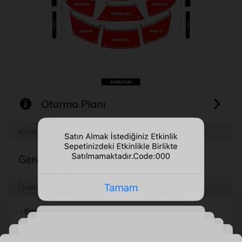 Zorlu PSM Passo Üzerinden Farklı 2 Etkinliği Satın Alamama Problemi