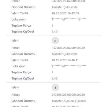 Scotty Kargo Gelmeden İadeye Gönderilmiş