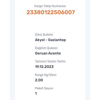 Sürat Kargo Hiç Yola Çıkmayan Kargo