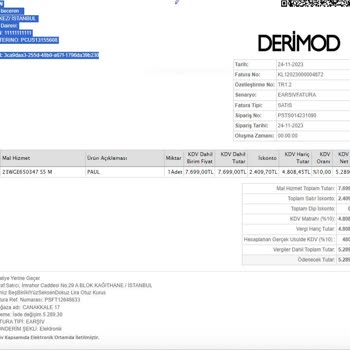 Derimod Pişmanlık... Hep Kusurlu Mal