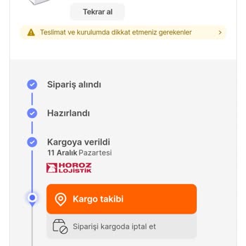 Horoz Lojistik Ürünümü Teslim Etmiyor
