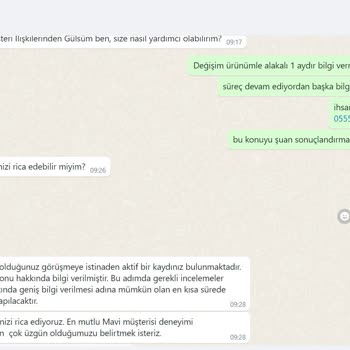 Mavi Jeans Değişim Ürünü İlgisizliği