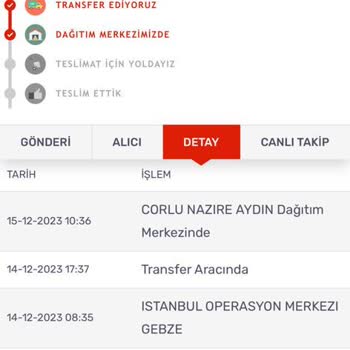 Kargom Sende Çorlu Şubesi Dağıtıma Çıkarmıyor