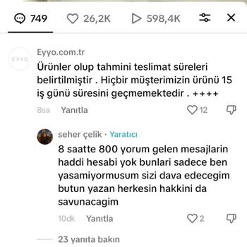 Eyyo Ürünleri Asla Göndermiyorlar