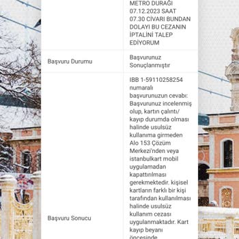 İstanbul Kart Usulsüz Kullanım Hakkında