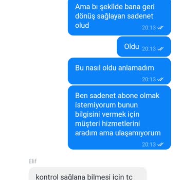 Sadenet Abonelik İşlemi İptali