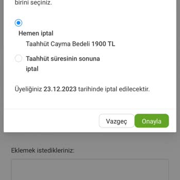 MACFit (İstanbul Avrupa) Macfit Haksız Cayma Bedeli İstemesi