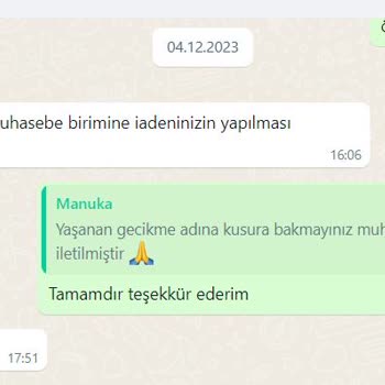 Manuka İade İşleminin Gecikmesi Ve İletişim Sorunları